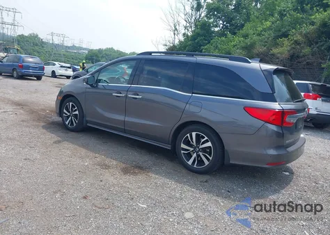 2019 Honda Odyssey Elite из США, поврежденный, VIN 5FNRL6H9XKB060781